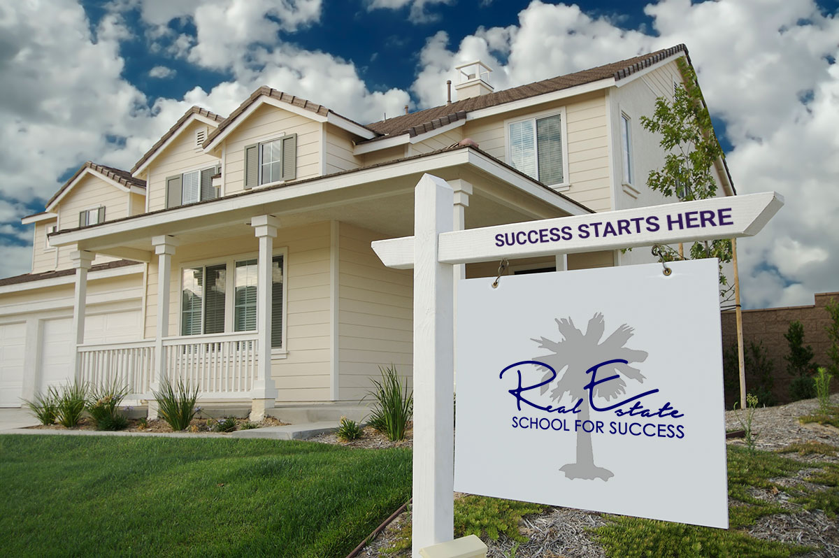 For sale sign in front of a house, representing real estate career opportunities